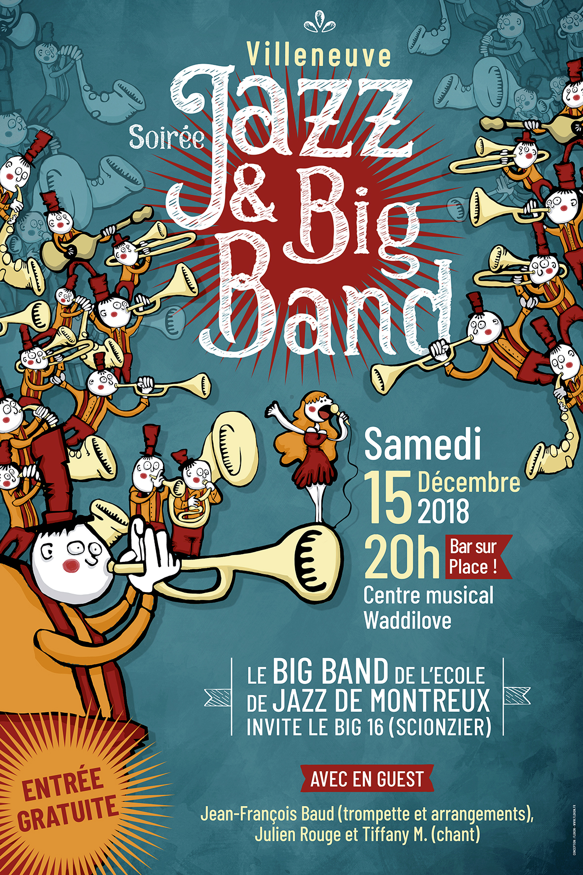 Affiche du Big Band Montreux