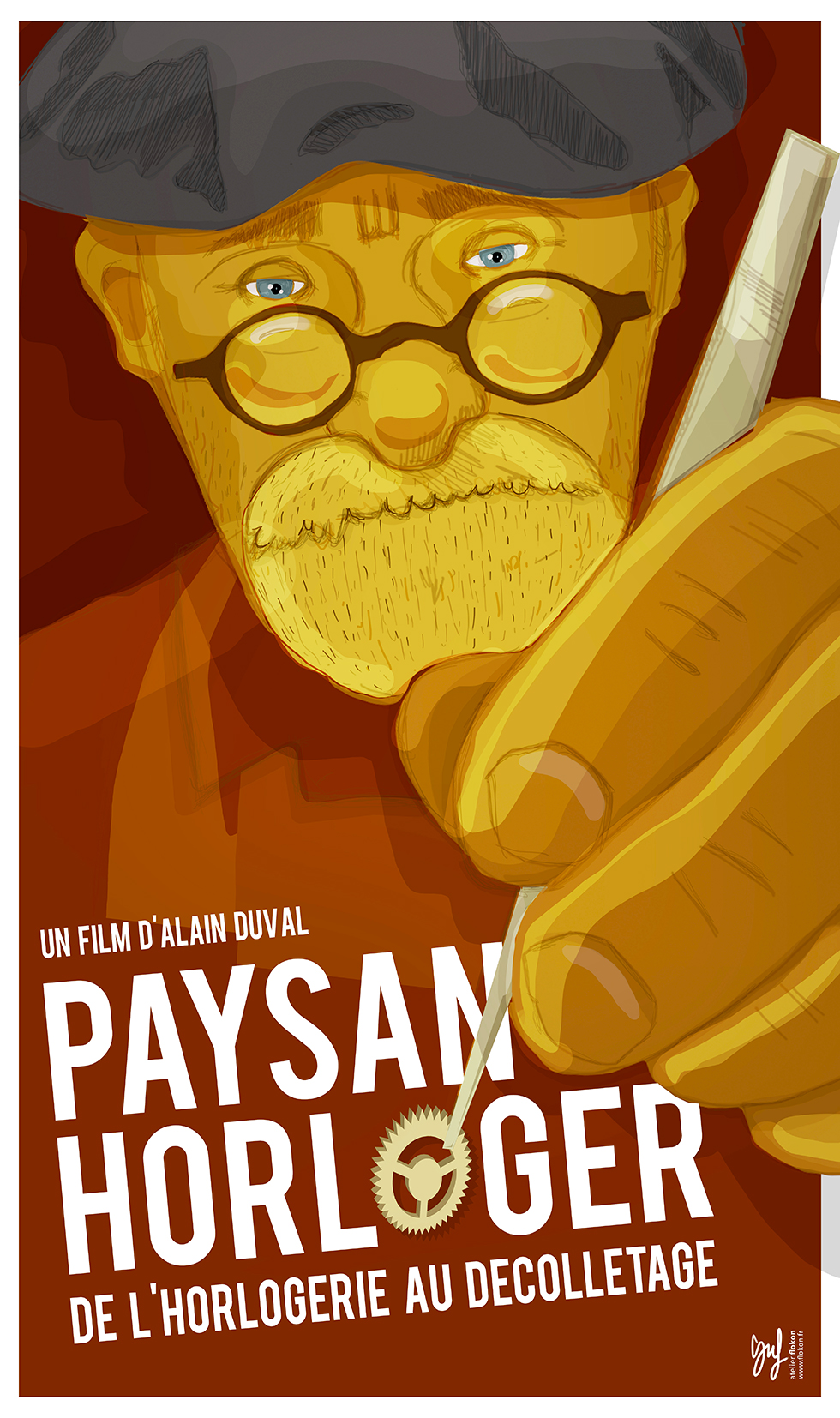 Affiche pour le film de Paysan Horloger